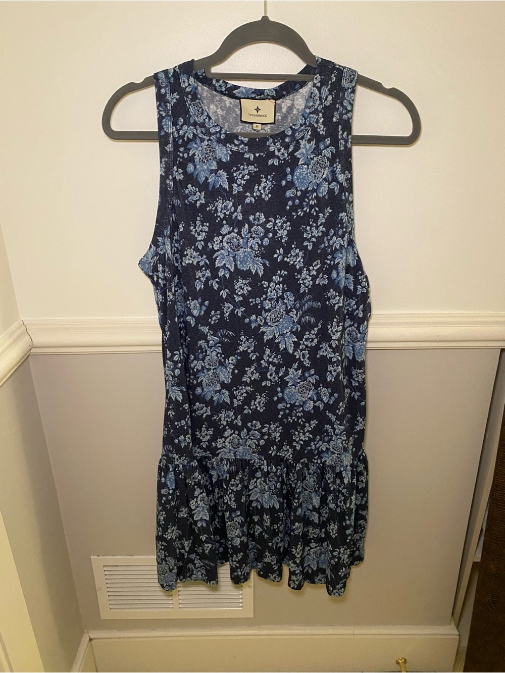 Tuckernuck Twilight Garden Blue Floral Dress